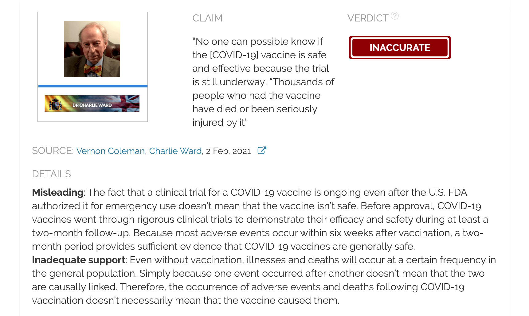 COVID-19 vaccines approved for emergency use prevent disease and are generally safe based on rigorous clinical testing and continuous monitoring