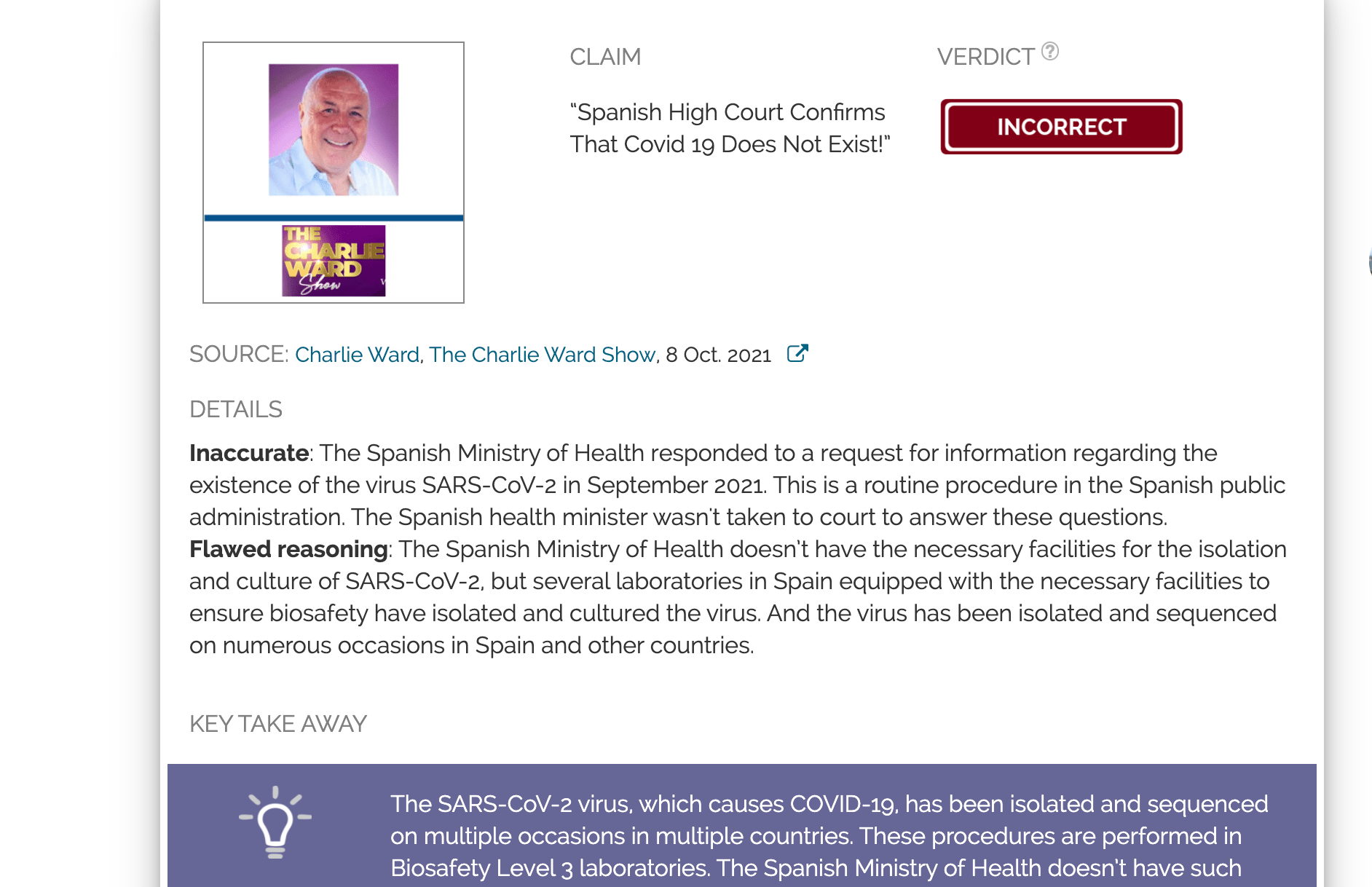 Several laboratories in Spain have cultured and isolated the virus SARS