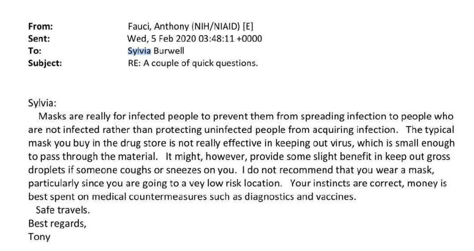 Fauci's emails don't support viral claims on masks, hydroxychloroquine and  virus engineering - Health Feedback